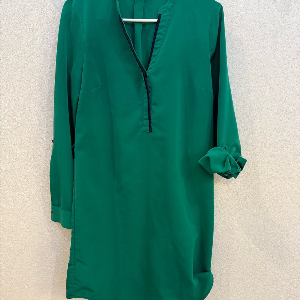 The Limited Vibrant Green Long Sleeve Dress